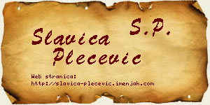 Slavica Plećević vizit kartica